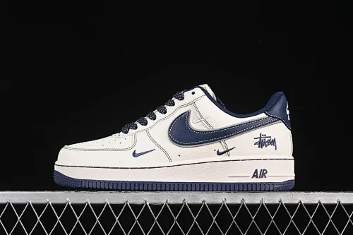 All categories Nk Air Force 1 Air Force series Nk Air Force 1 Low Air Force low-top Nike Air Force 1'07 Low Stusi co-branded dark blue small three hooks Air Force 1 low-top casual sneakers HH7518-061